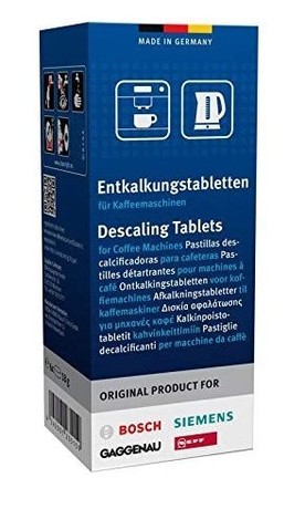 TEBLETE ZA ODSTRANJEVANJE VODNEGA KAMNA ZA KAVNE APARATE BOSCH 00311864