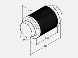 CEVNI-SISTEMI-TRDI-1/DUSILNIK-ZVOKA-ZA-CEV-150-MM-L250M