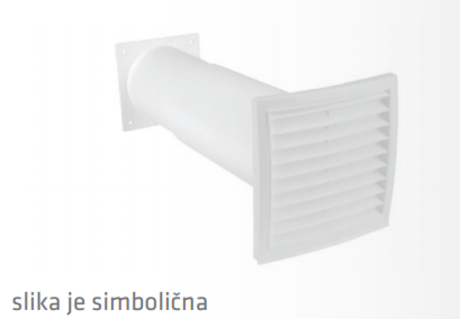 Stenski teleskopski sistem pravokotne cevi 150X70mm