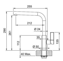 Kuhinjske-armature-2/MARIS-KRGLACIER-BATERIJA-MESALNA-FRANKE