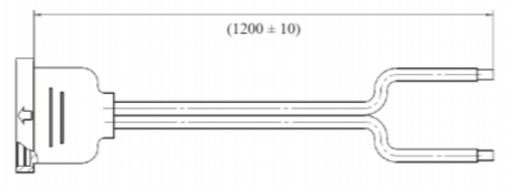 KABEL TULJAVE SQ-00 4-P FASTON 1,2M SANHUA