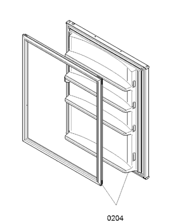 VRATA HLADILNIKA BOSCH 00476288