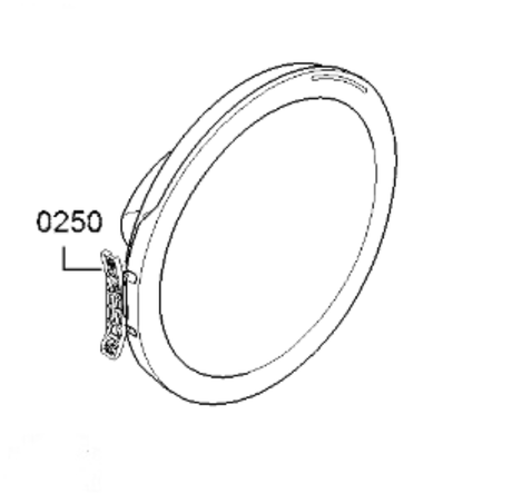 VRATA PRALNEGA STROJA BOSCH 1045929