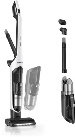 BHH4WM28 BOSCH Serie 4, Baterijski sesalnik, Flexxo 28 Vmax, Bela